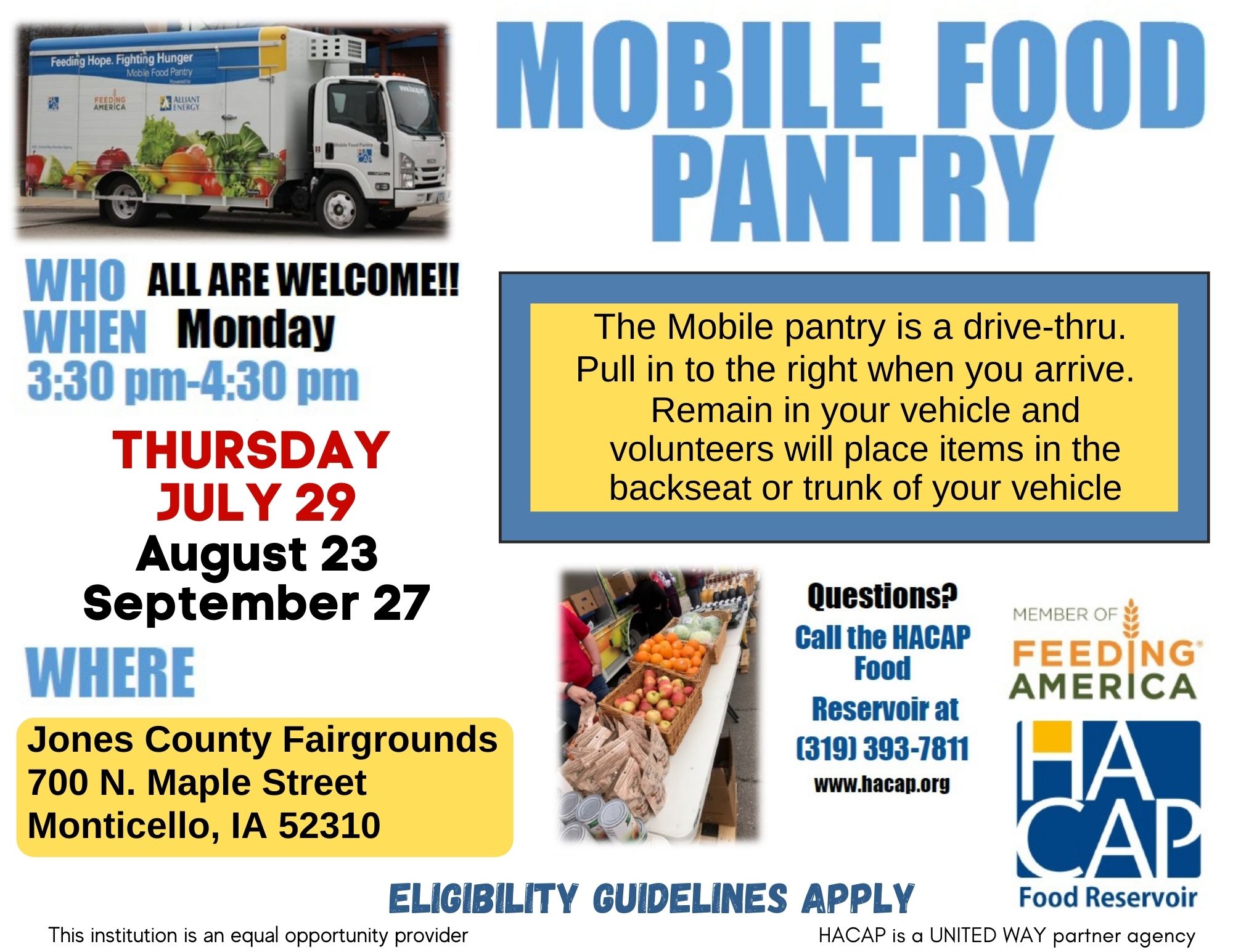Mobile Food Pantry Ross & Elizabeth Baty Monticello Public Library